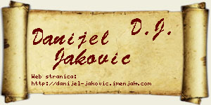 Danijel Jaković vizit kartica